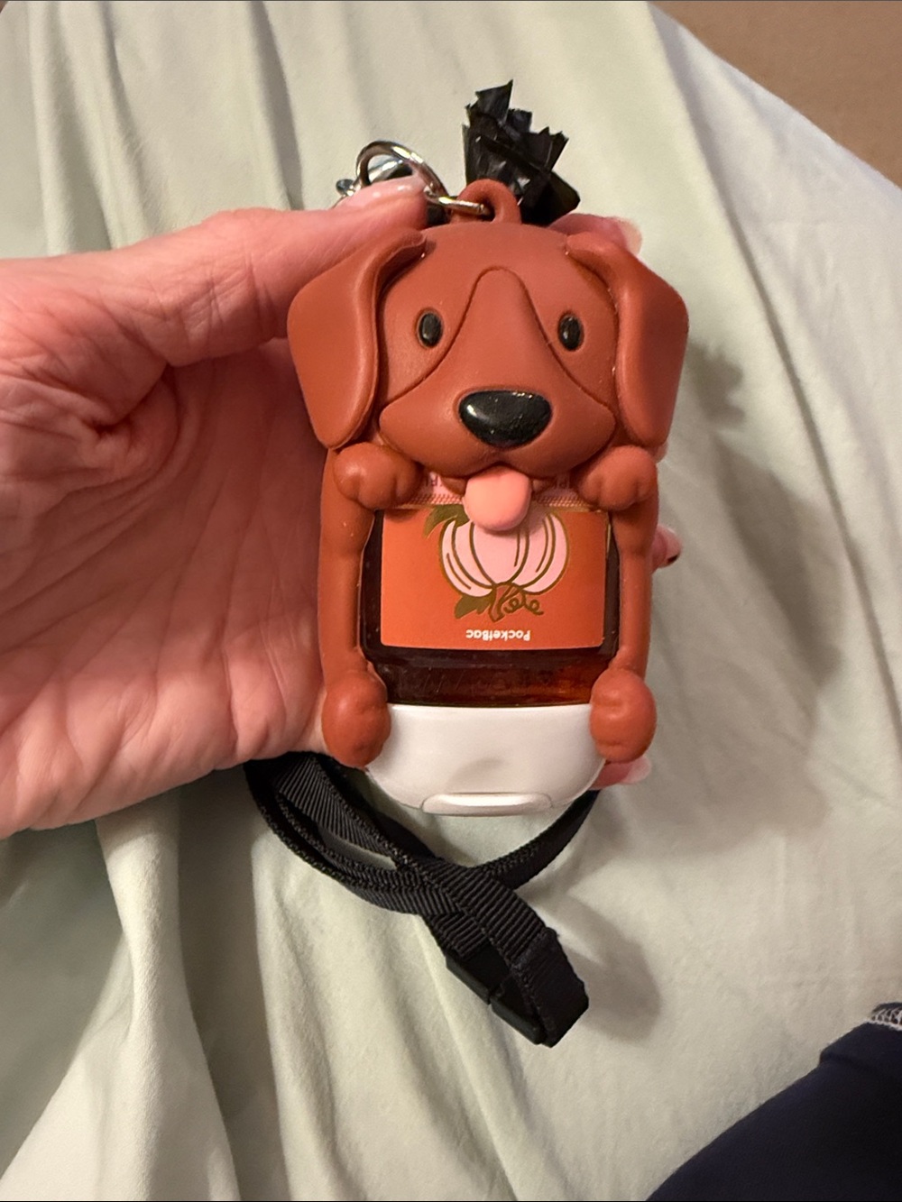 Bath & Body Works Pocketbac Pals Brown Puppy Hand Sanitizer & Bag Holder